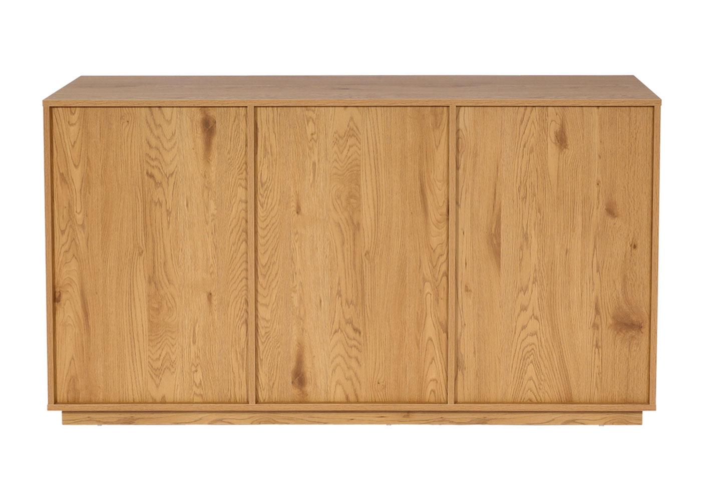 Sideboard MCW-J78, Kommode Schrank Highboard Schublade, MDF Soft-Close 86x160x40cm ~ Eiche-Optik