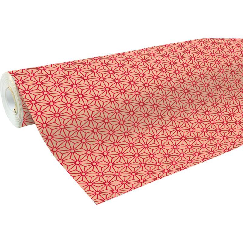 Kraft brut 70g, rl 50x0,70m Losanges rge - Rouge