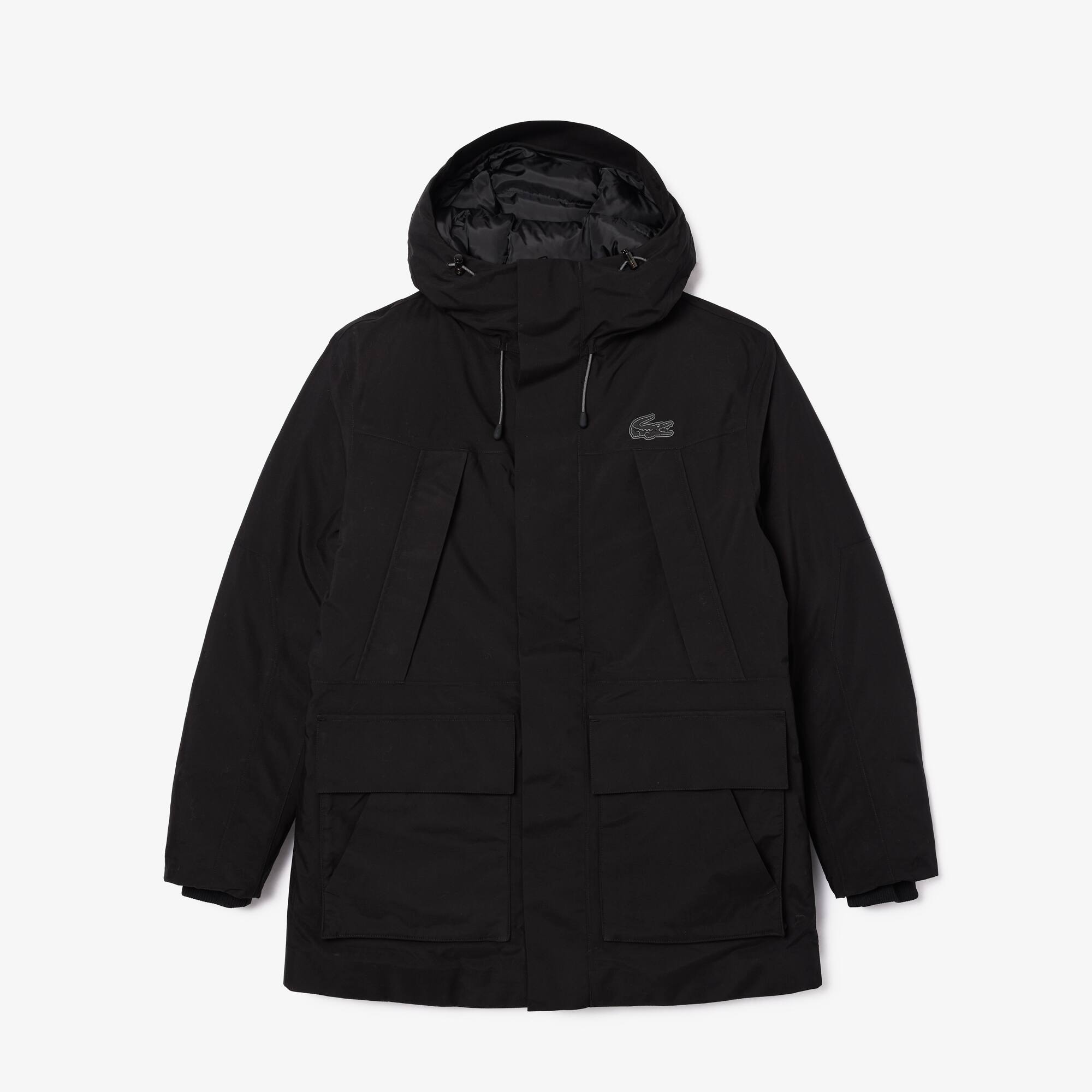 Colourblock-Kapuzen-Parka mit verschiedenen Taschen Jacken & Mäntel - Schwarz - Lacoste - Herren