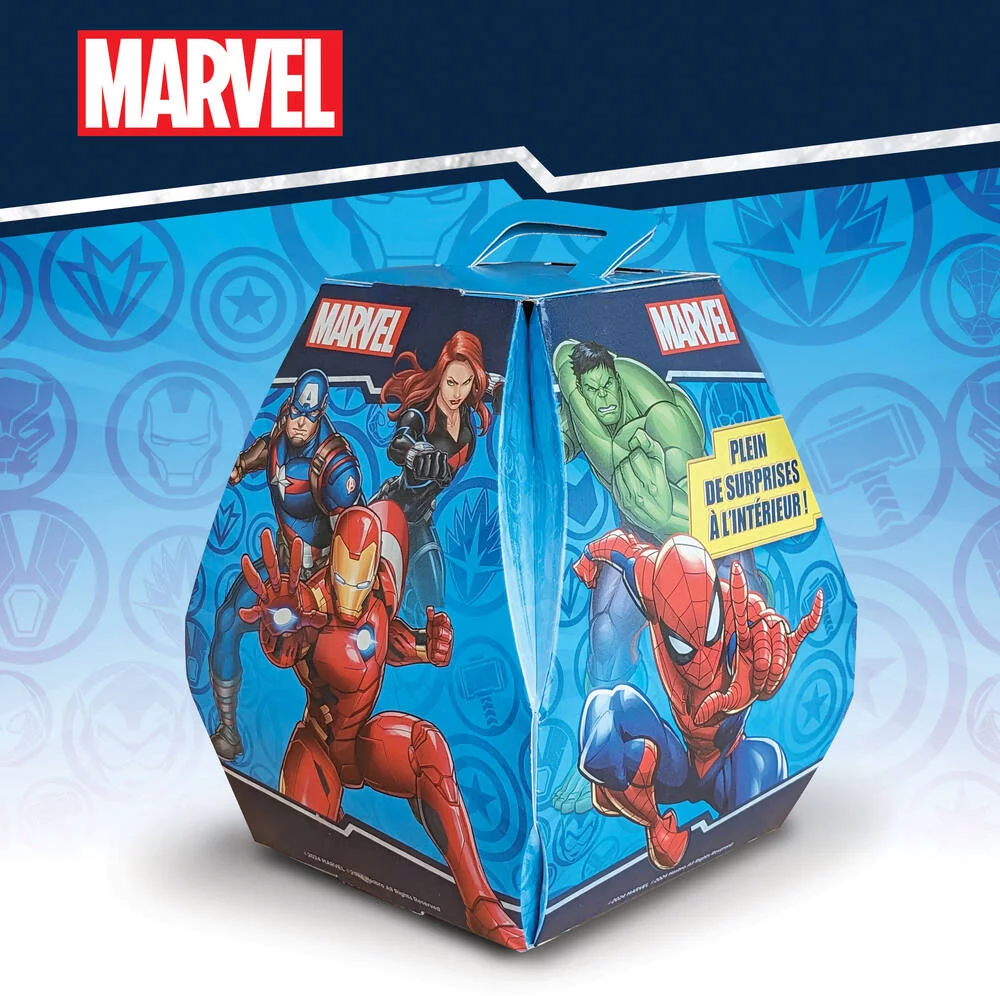 MARVEL BOITE SURPRISE AVEC FIGURINES STICKERS ET POSTER
