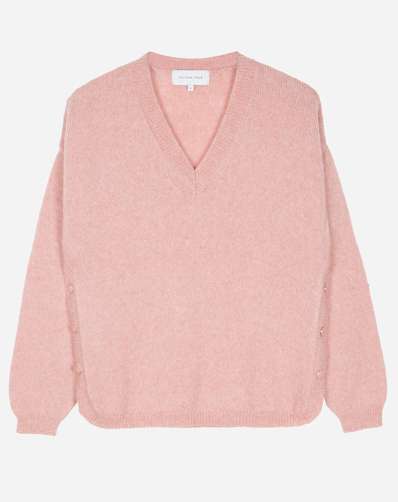 Maison Anje Pull en Laine mélangée Lepassy rose