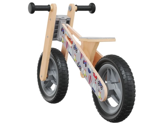 VIDAXL - Draisienne Vélo d'équilibre pour enfants imprimé gris