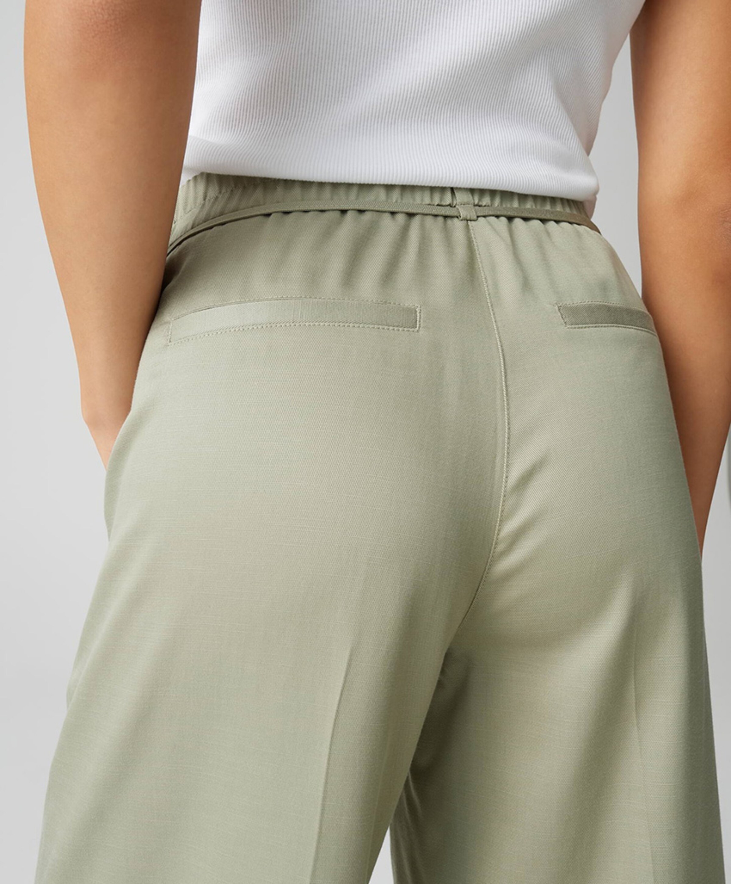 OPUS Meeri bloom dames broek groen