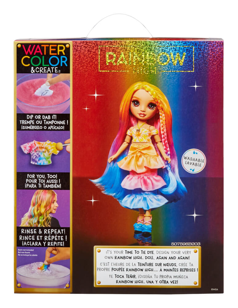 Rainbow High WaterColor & Create NEW Theme Dolls- brown eyes