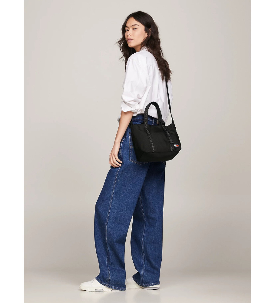 Bolsa tote essencial Tommy Jeans com detalhe preto