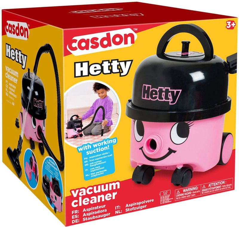 Numatic - Little Hetty - Speelgoed Stofzuiger - Roze - Inclusief Accessoires