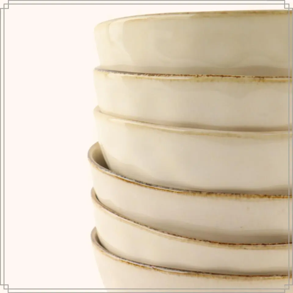 OTIX Soepkommen 6 Persoons Beige 620ml Keramiek