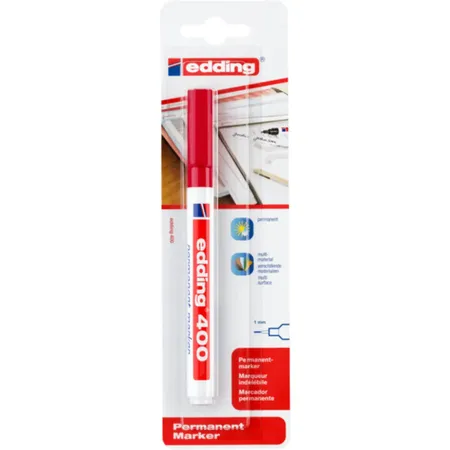 edding 400 Permanentmarker, 1mm, rot