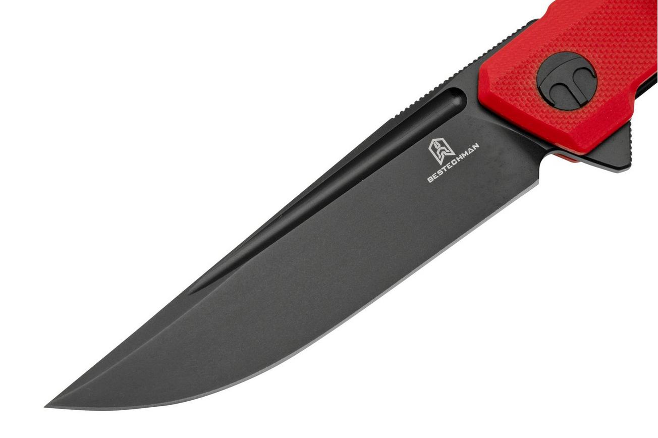 Bestechman Dundee BMK01L, Red G10, zakmes Ostap Hel design
