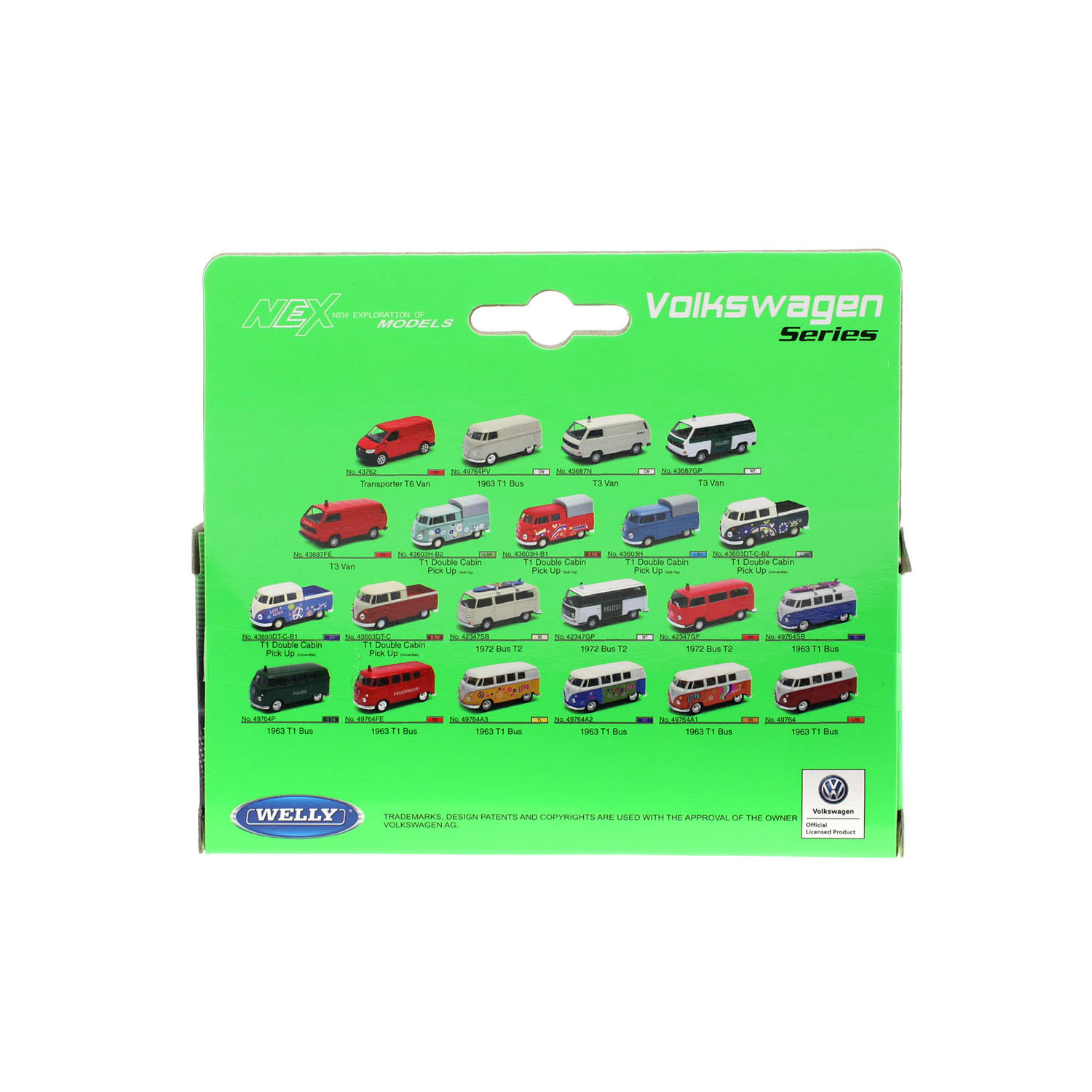 Welly Volkswagen Bus 1963 met Print