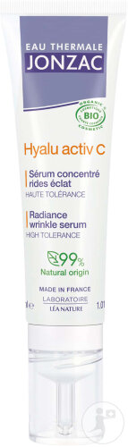 Jonzac Eau Thermale Sérum Concentré Rides Éclat Hyalu Activ C Bio Tube 30ml