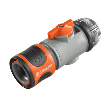 Gardena slangstuk met reguleerventiel kunststof 1/2 inch