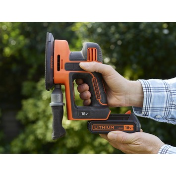 Black Decker accuklopboormachine BCK23S1S-QW   gratis Mouse detailschuurmachine 18 volt