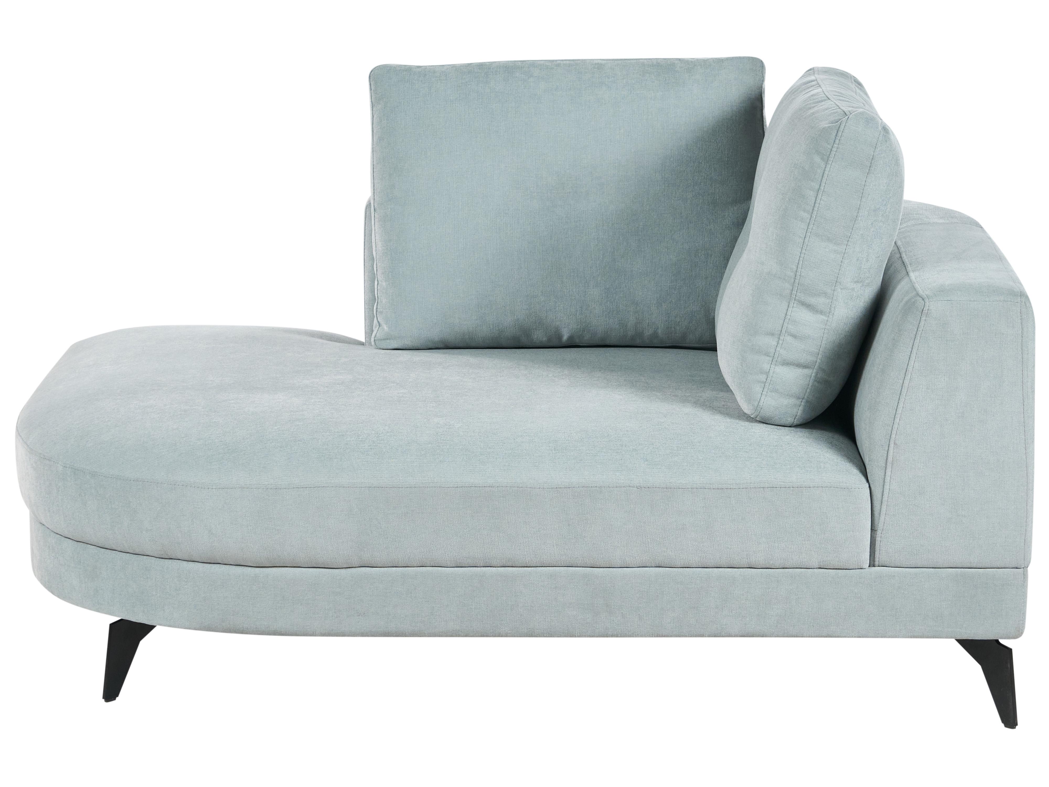 Chaise longue MARUM Chenille Lichtblauw