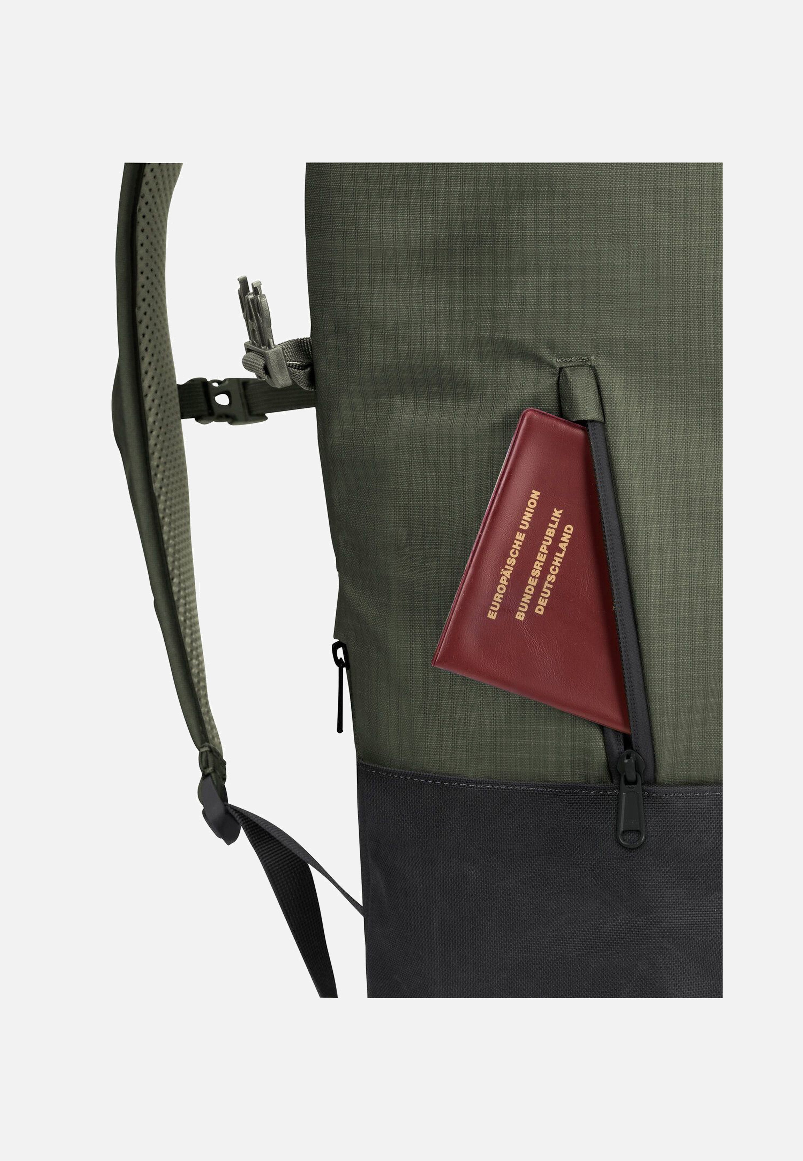 CityGo 18 Khaki - Rolltop Rucksack