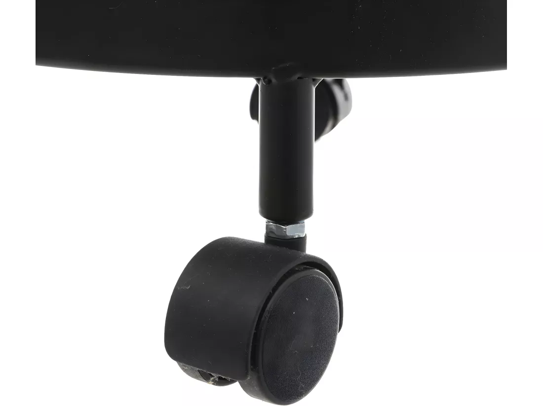 Resserre de cuisine 4 Paniers rotatifs sur roues en Métal Noir H 76 cm