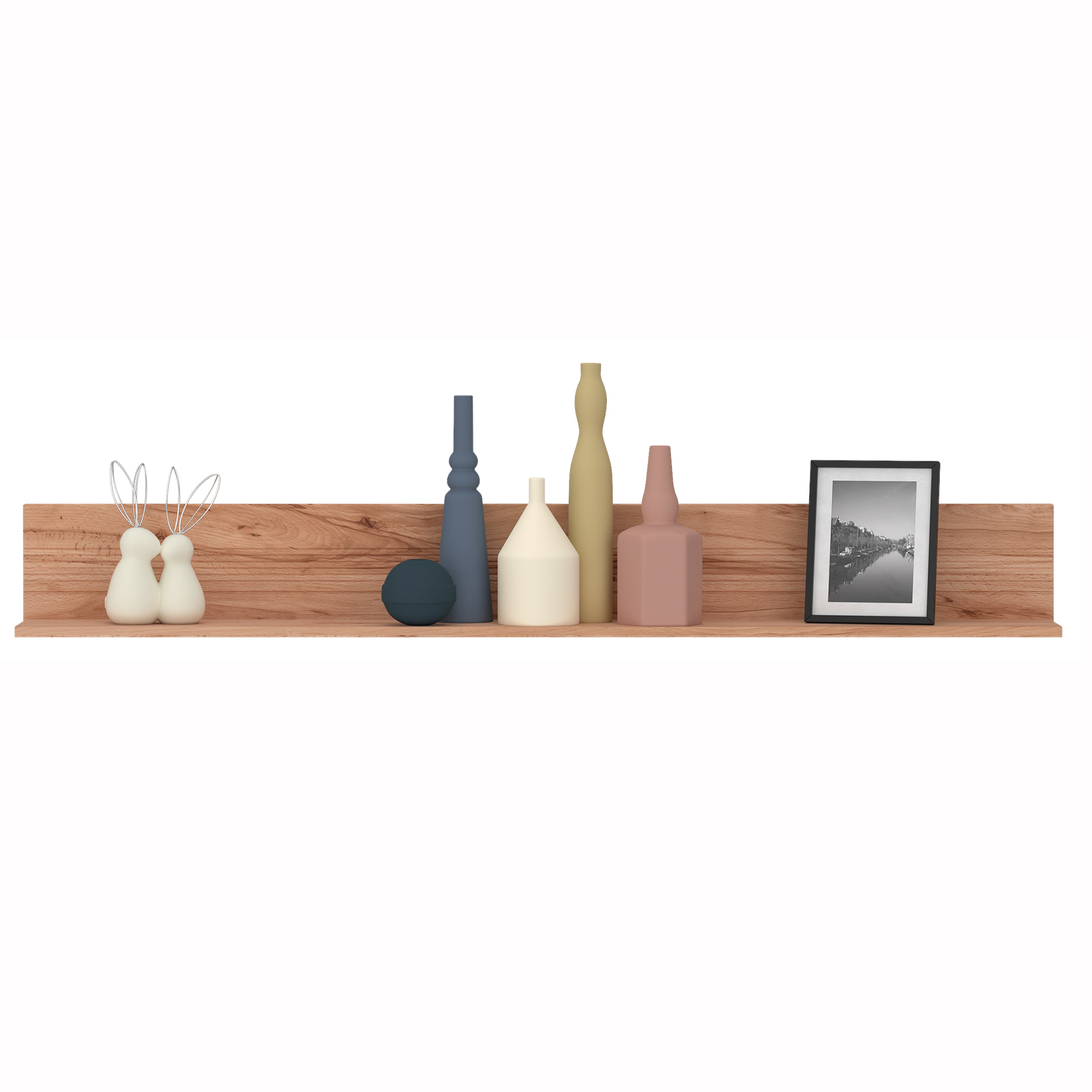 Wandboard - Crenata Buche dunkel - 115 cm
