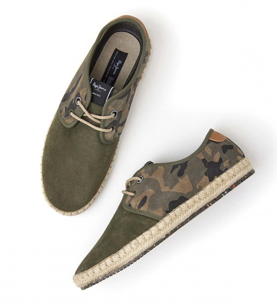 Tênis Pepe Jeans Blucher Tourist Classic de couro verde