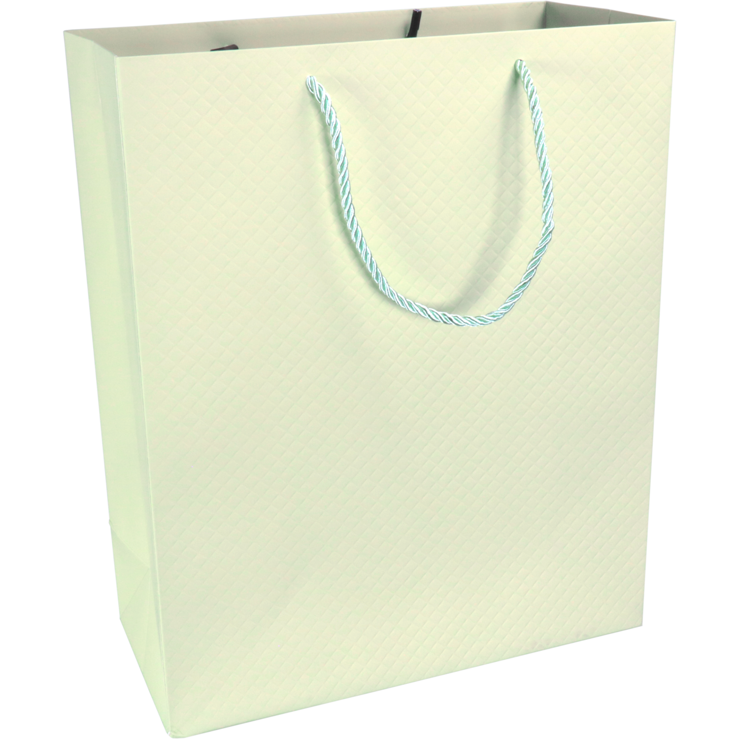 Tas, Papier, embossed, 26x 12x32cm, draagtas, pastelgroen