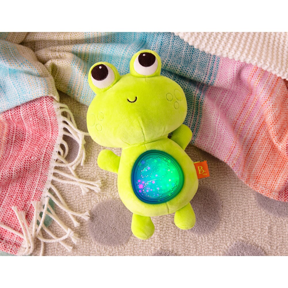 B.TOYS B. Twinkle Tummies - Frosch mit Licht und Sound
