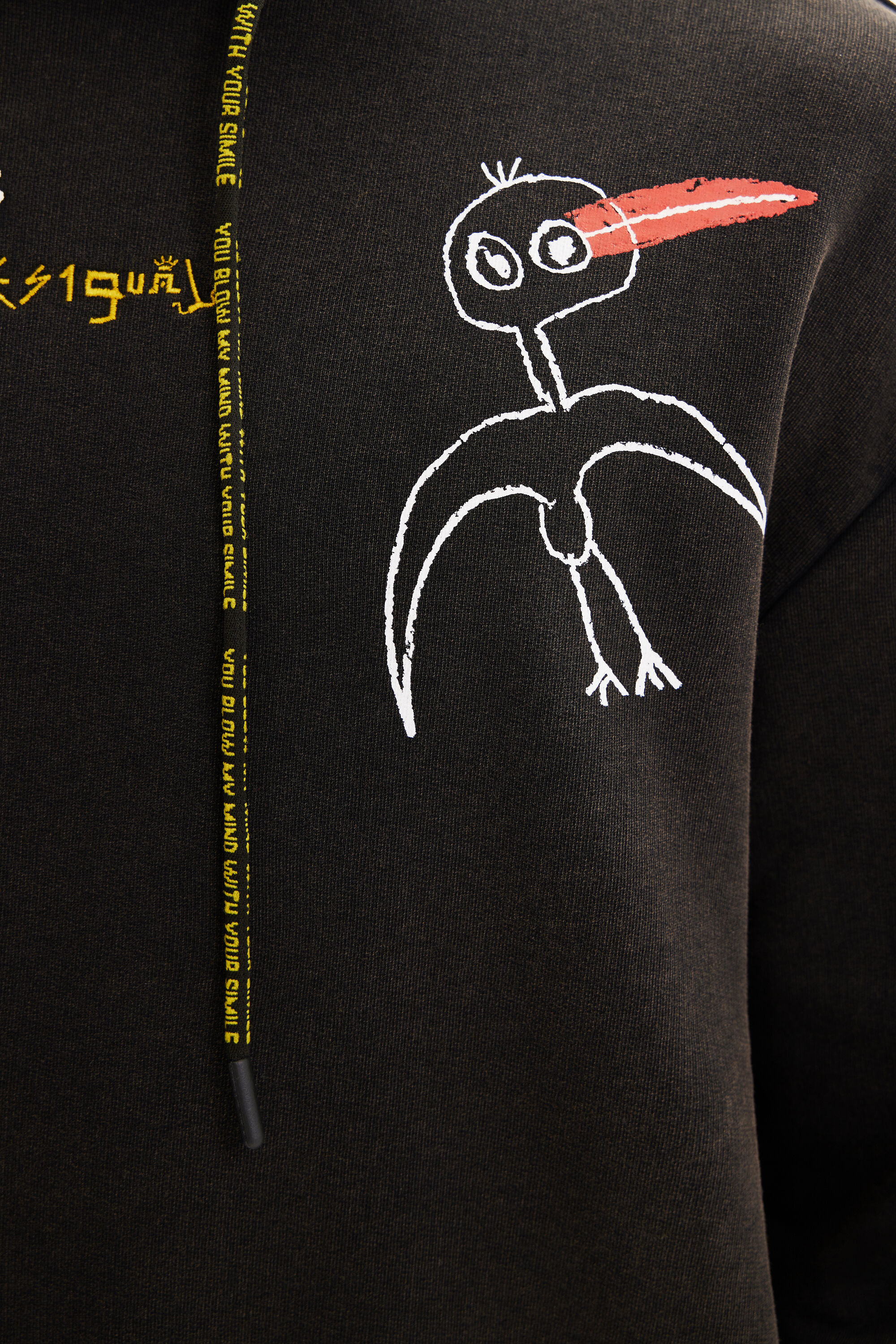 Sweat-shirt capuche oiseaux