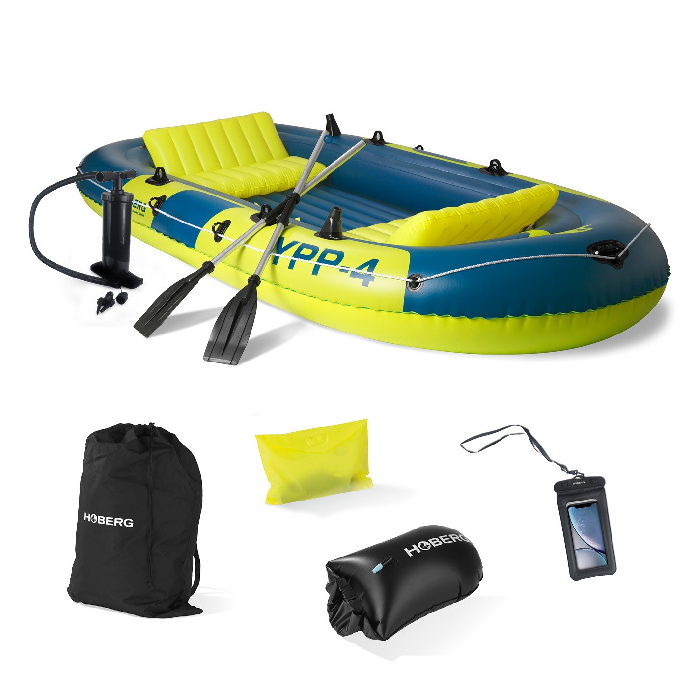 Hoberg Schlauchboot 4 Personen mehrfarbig