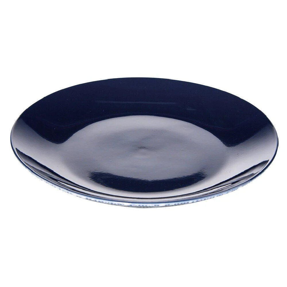 Assiette à dessert en porcelaine décor feuillage
