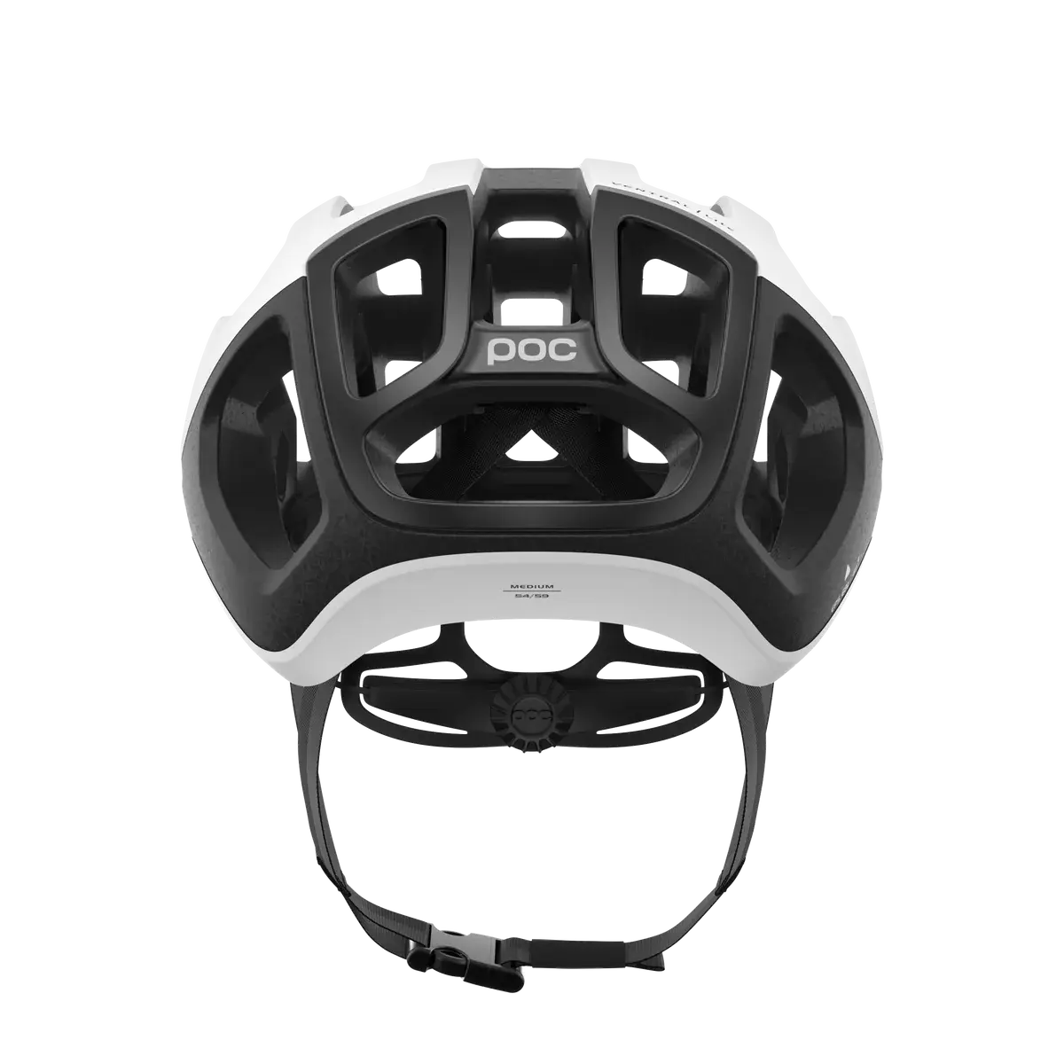 POC Ventral Lite Wide Fit Race Fietshelm Wit/Zwart