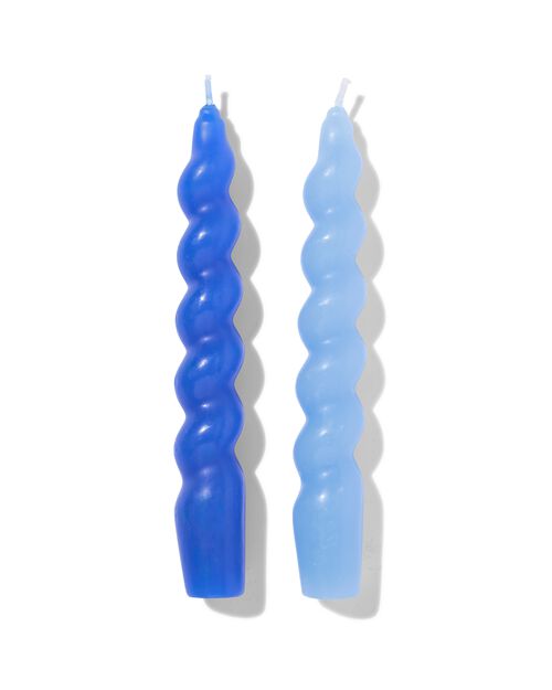 bougies torsadées courtes vertes 2 pièces