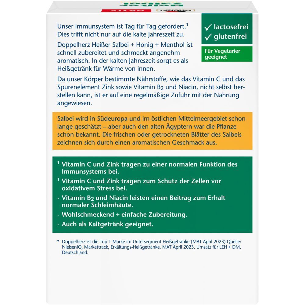 Doppelherz® Heißer Salbei + Honig + Menthol