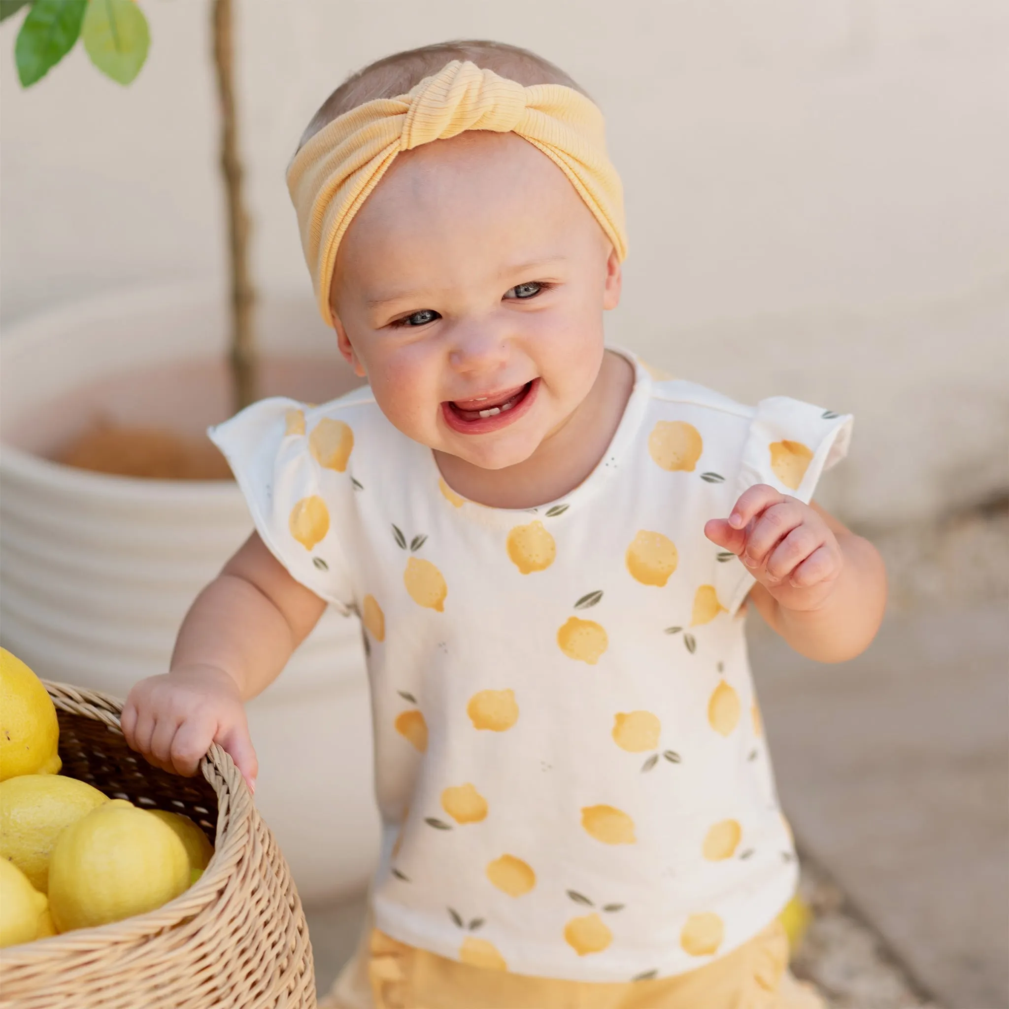 Firsts par Petit Lem Ensemble Short Citron 3-24mois