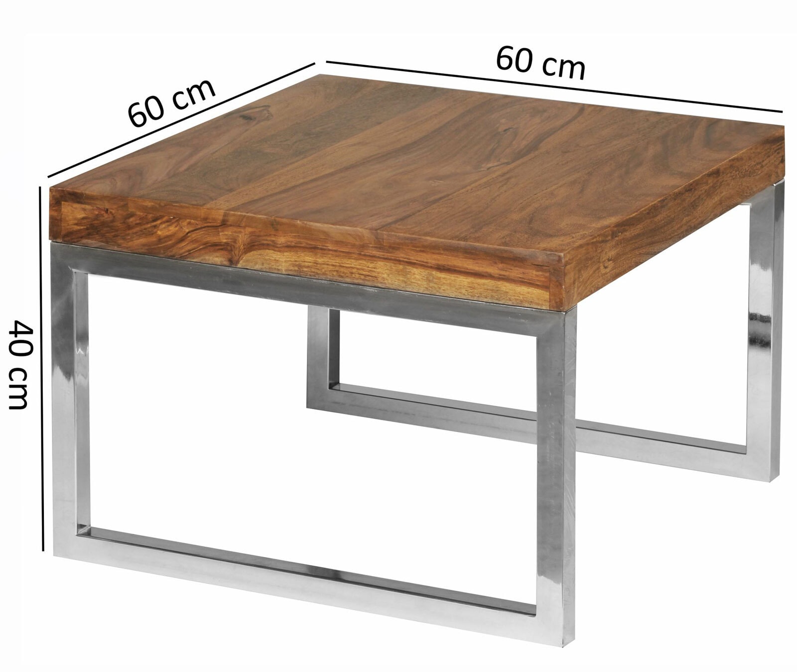 Beistelltisch Tahta Sheesham massiv 60 x 40 cm
