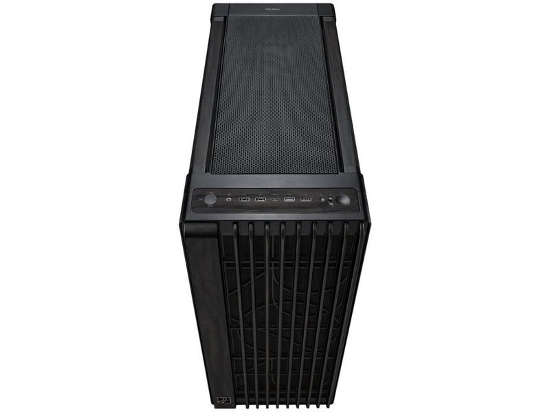 ASUS PC-Gehäuse ProArt PA602 Wood Edition Schwarz Eleganter Mid-Tower Gehäuse mit exzellentem Airflow