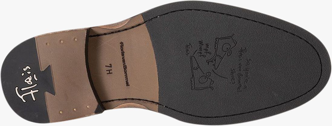 FLORIS VAN BOMMEL taupe floris van bommel veterschoenen sfm-30302