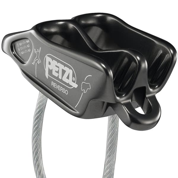 Assureur descendeur escalade PETZL REVERSO GRIS