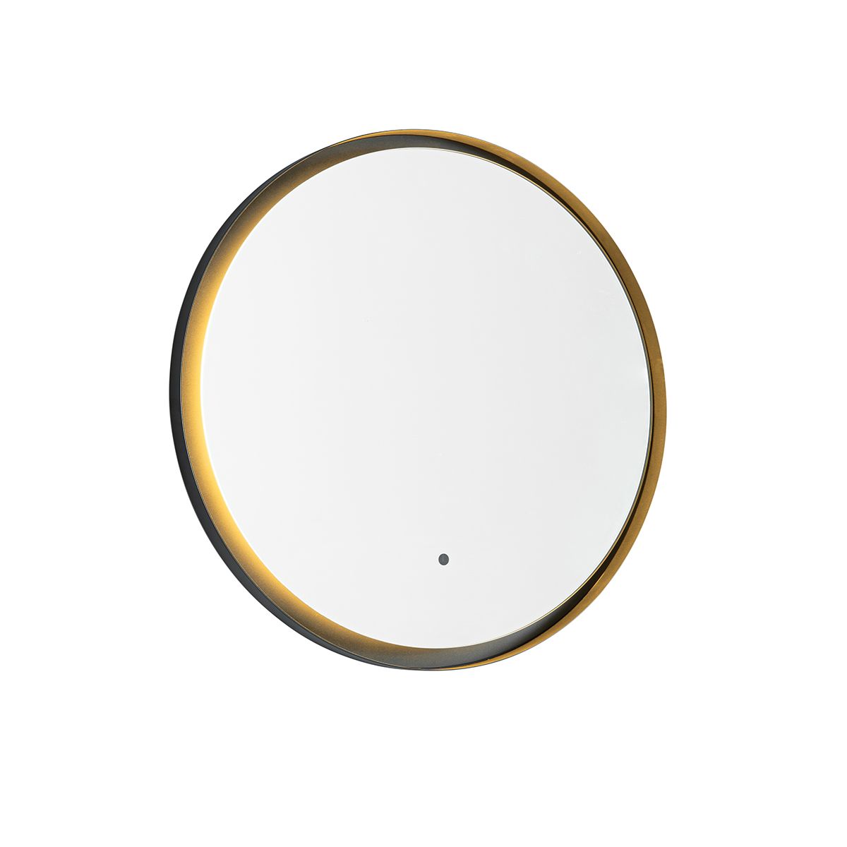 Moderne badkamerspiegel zwart incl. LED en touch dimmer - Pim