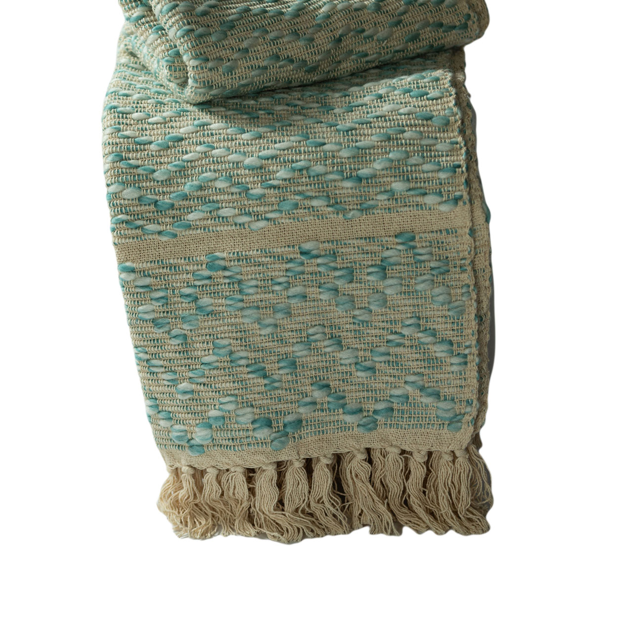 Plaid katoenmix Seablue