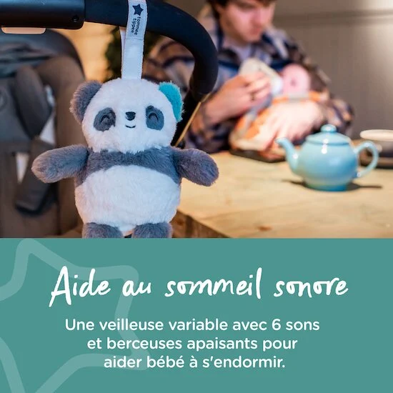 Peluche musicale de voyage Mini Grofriend   Pippo le Panda        de               Tommee Tippee