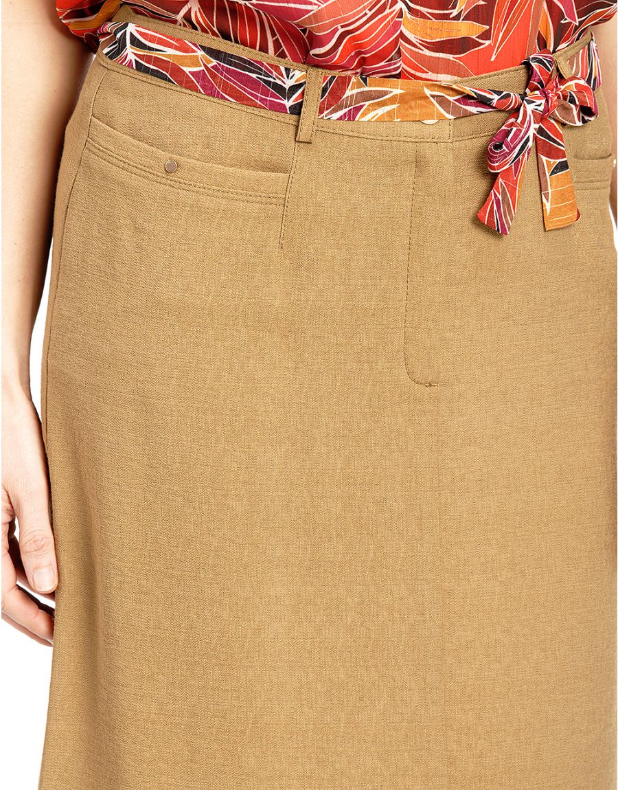 Jupe chic marron clair