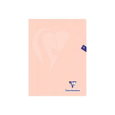 Clairefontaine Mimesys Pastel - Cahier polypro 24 x 32 cm - 96 pages - petits carreaux - disponible dans différentes couleurs