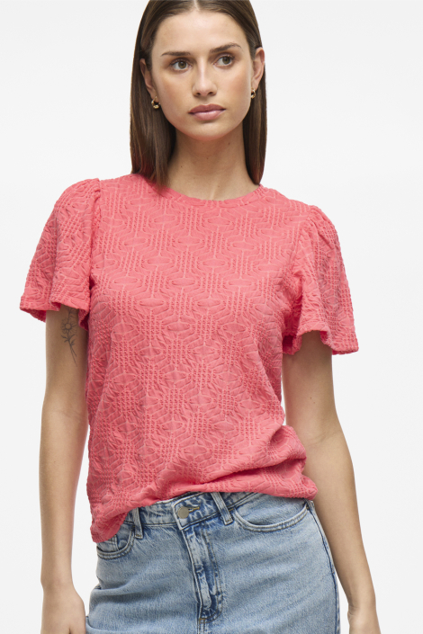 Vila roze dames t-shirt