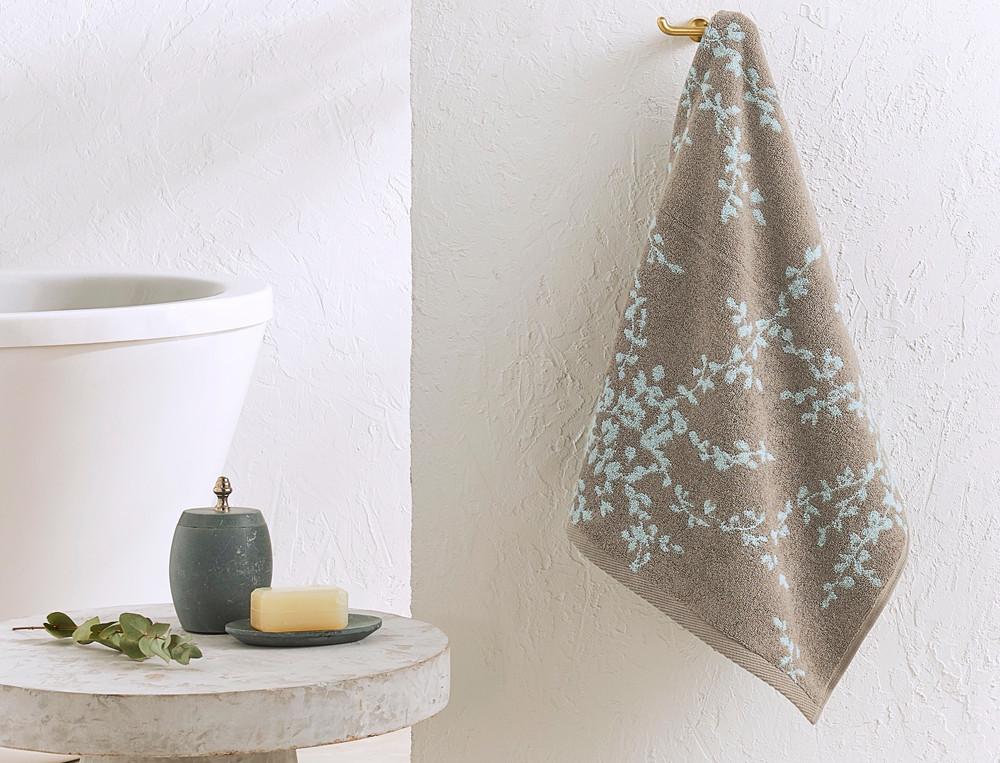 Drap de bain jacquard-Dans les nuages jacquard