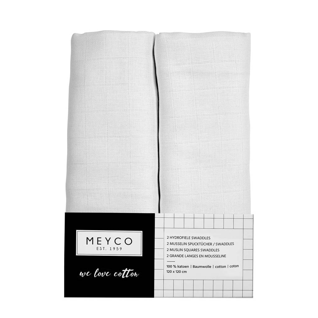 hydrofiele swaddle - set van 2 wit