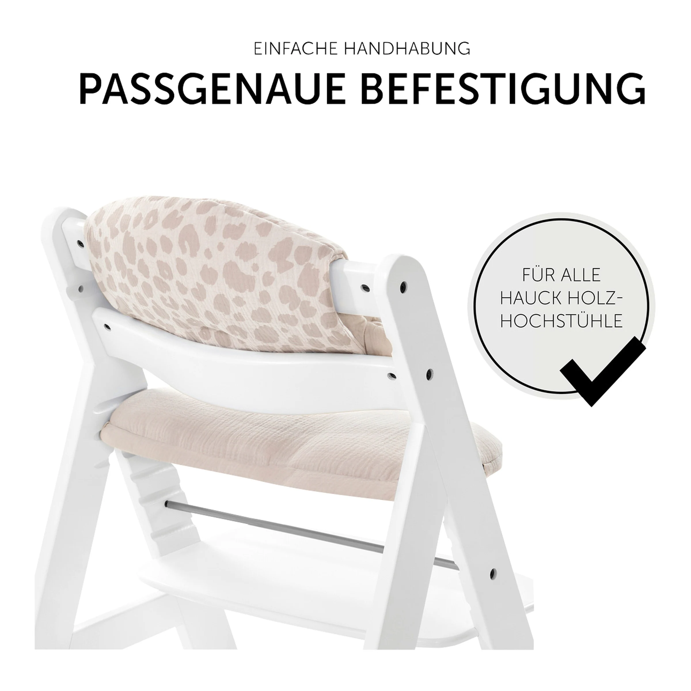 Hauck Sitzkissen Select Musselin leo natural