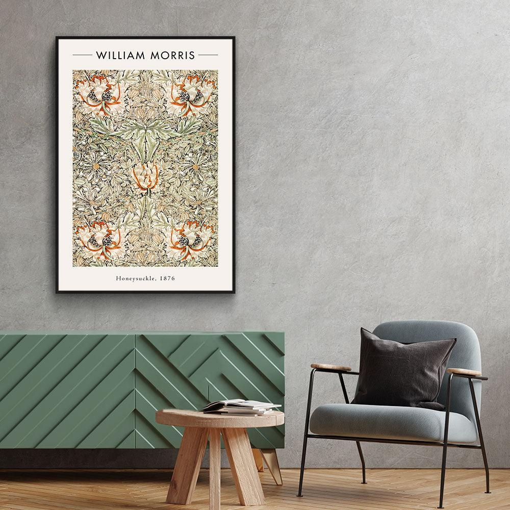 Walljar poster ingelijst - William Morris - Honeysuckle II Poster ingelijst - 40 x 60 cm