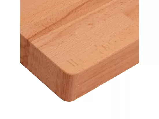 Étagère de vasque murale acier et bois massif de hêtre