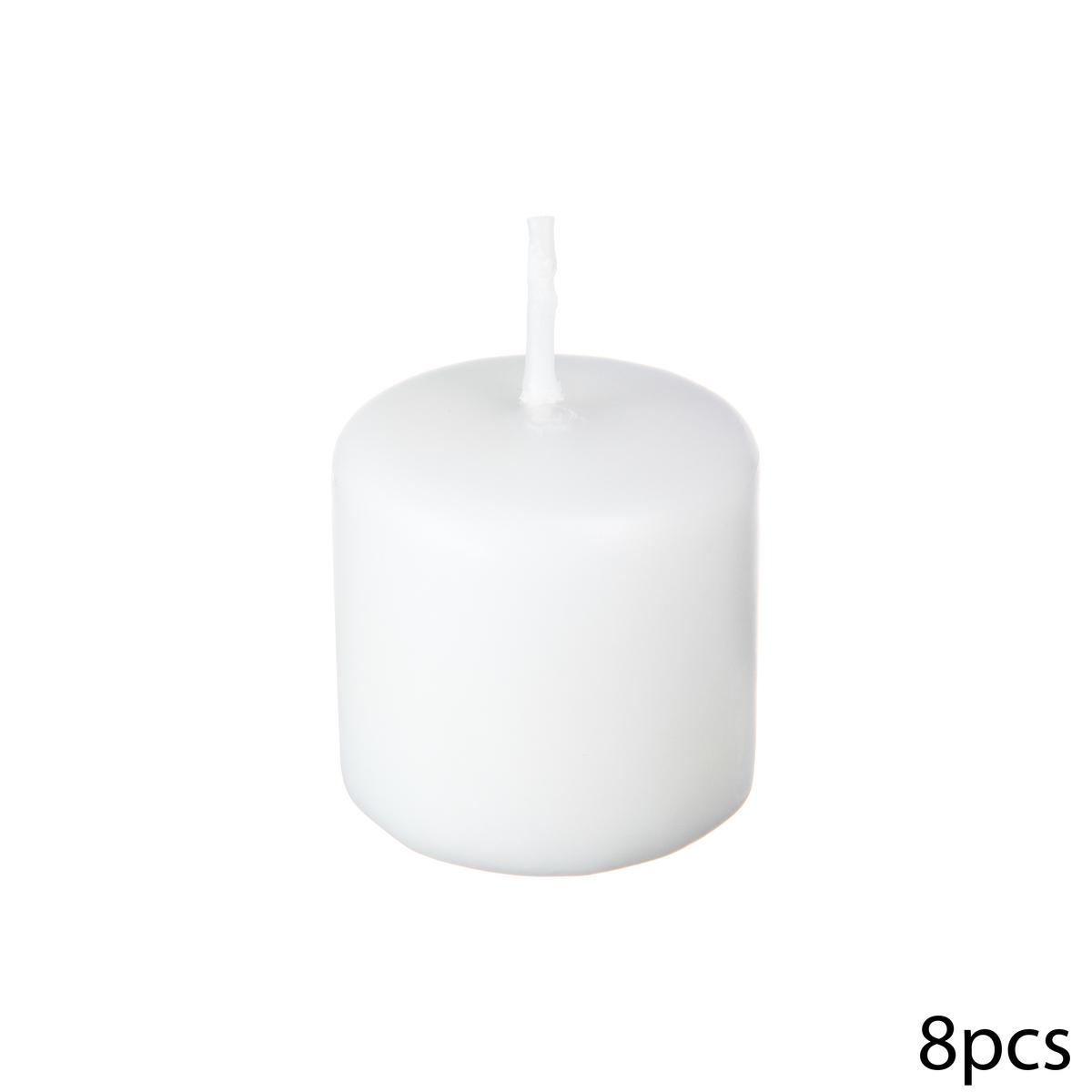 BOUGIE VOTIVE MANY BLANC D.3.8CM X10 PIECES
