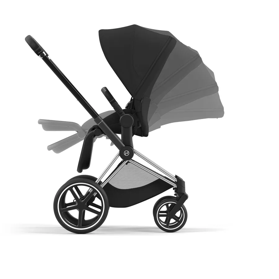 cybex PLATINUM Kombikinderwagen New Priam Chrome Black Sepia Black