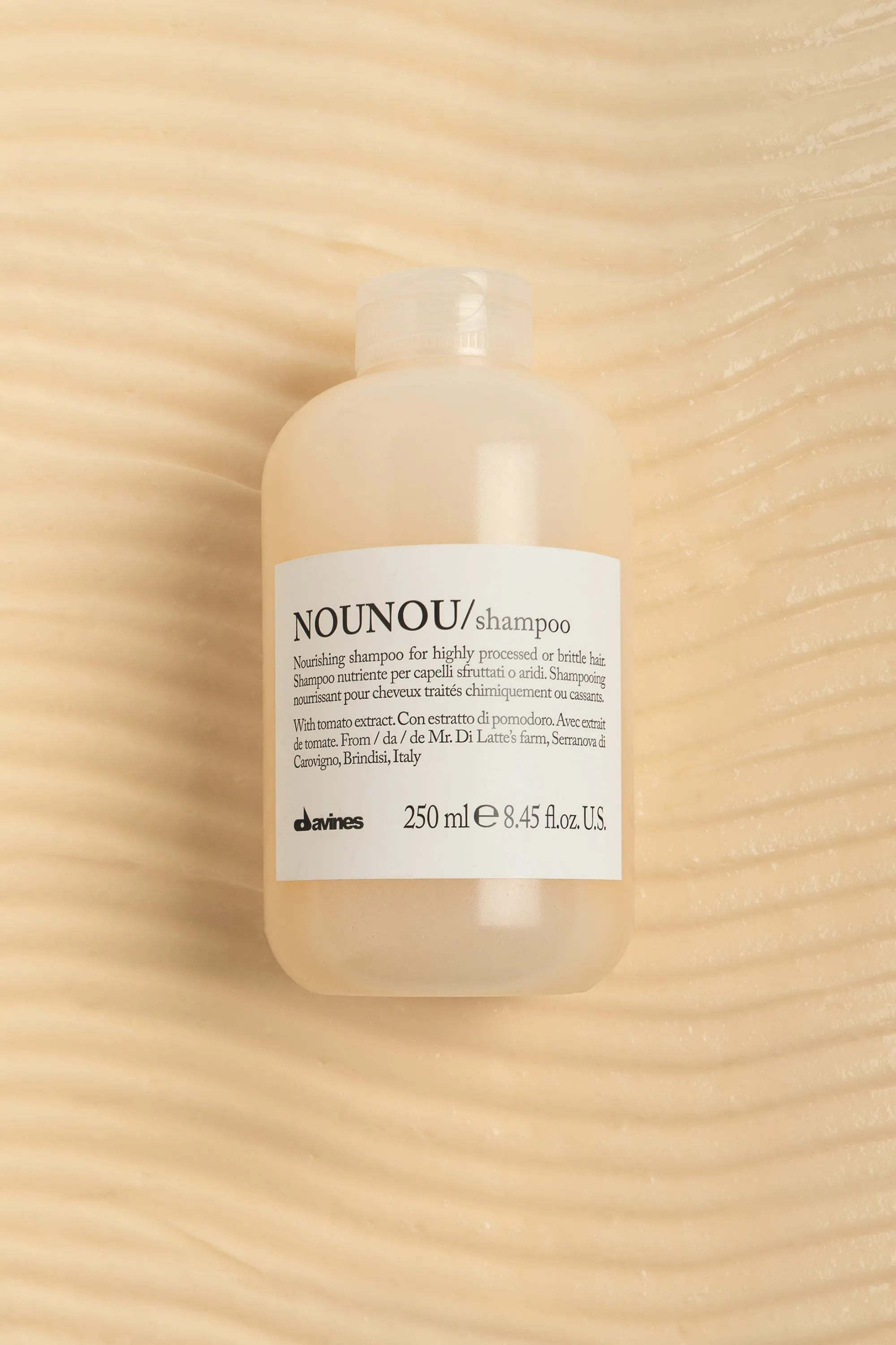 Davines Shampooing nourrissant pour cheveux décolorés ou lissés Nounou-250 ml