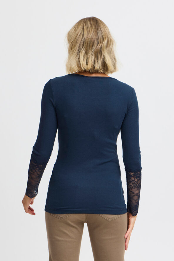 Fransa FRHIZAMOND TEE 19 Dark peacoat